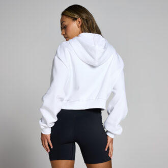 MYPROTEIN MP Basics gecropte hoodie met rits voor dames - Wit - M