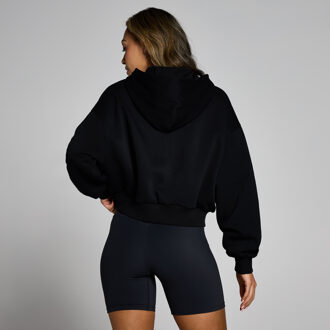MYPROTEIN MP Basics gecropte hoodie met rits voor dames - Zwart - S