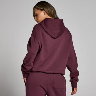 MYPROTEIN MP Basics oversized hoodie voor dames - Donkerbessenrood - S Paars