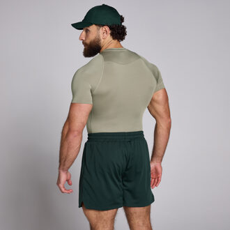 MYPROTEIN MP basislaag trainingsshirt met korte mouwen voor heren  - Donkersaliegroen - XL