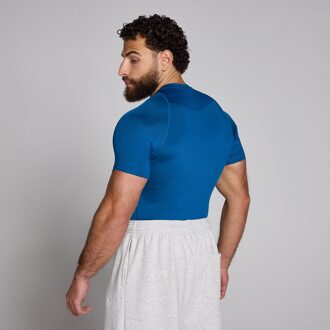 MYPROTEIN MP basislaag trainingsshirt met korte mouwen voor heren  - Puurblauw - XS