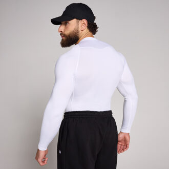MYPROTEIN MP basislaag trainingsshirt met lange mouwen voor heren - Wit - M
