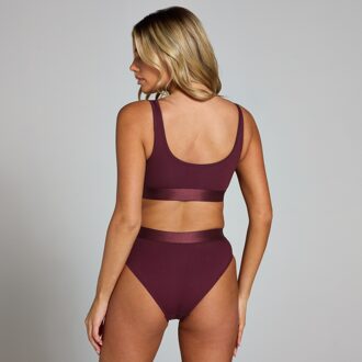 MYPROTEIN MP bralette met ronde hals - Donkerbessenrood - M