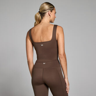 MYPROTEIN MP Dames Active Vierkante Hals Top - Brownie - XXL Bruin