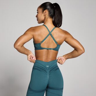 MYPROTEIN MP Dames Hybrid met Bandjes Sport-BH - Rijk Groenblauw - XL
