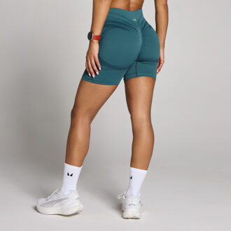 MYPROTEIN MP Dames Hybrid Naadloze Short - Rijk Groenblauw - L