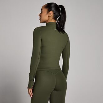 MYPROTEIN MP Dames Tempo Cropped Jas - Bosgroen - XL