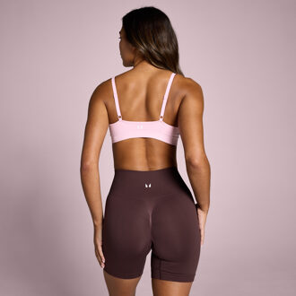 MYPROTEIN MP Dames Tempo Naadloze Ruched Front Sport-BH - Blush - XXL Roze