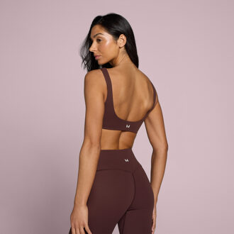 MYPROTEIN MP Dames Tempo Twist Front Sport-BH - Fudge - XXL Bruin