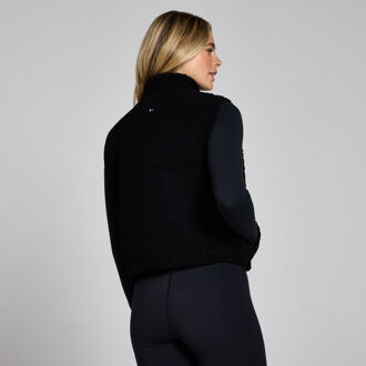 MYPROTEIN MP gecropte bodywarmer van borgstof voor dames - Zwart - XS
