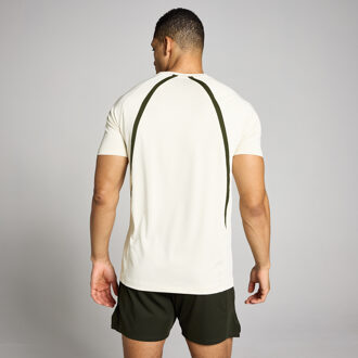 MYPROTEIN MP Heren Tempo Panel T-Shirt - Beige - M Crème