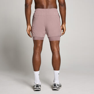 MYPROTEIN MP Heren Training 5  2-in-1 Short - Mauve - M Bruin