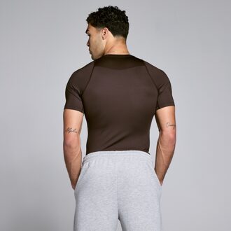 MYPROTEIN MP Heren Training Korte Mouw Basislaag - Chocolade - XXXL Bruin