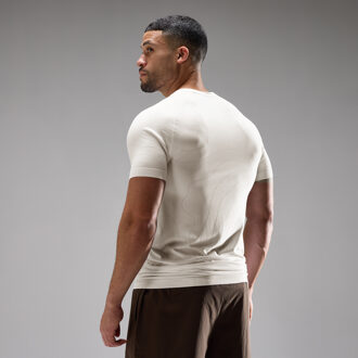 MYPROTEIN MP Heren Velocity Ultra Muscle Fit Naadloos T-Shirt - Gebroken Wit - L