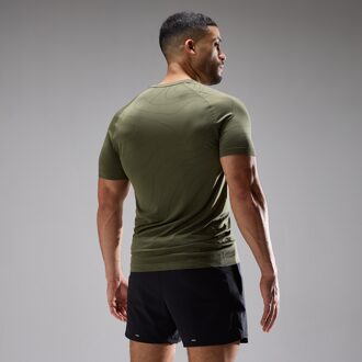 MYPROTEIN MP Heren Velocity Ultra Muscle Fit Naadloos T-Shirt - Stoffig Olijf - XXL Groen