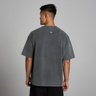 MYPROTEIN MP Heren Washed Oversized Katoenen T-Shirt - Donkergrijs - XS