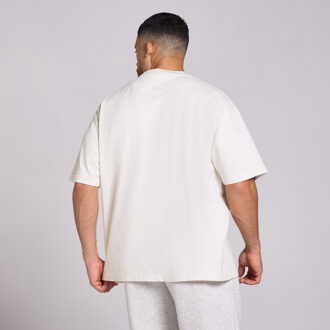 MYPROTEIN MP Heren Washed Oversized Katoenen T-Shirt - Vintage Wit - XXXL