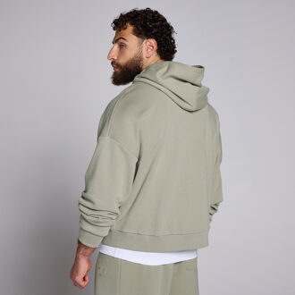 MYPROTEIN MP hoodie met tweewegrits en opgestikt motief voor heren  - Donkersaliegroen - M