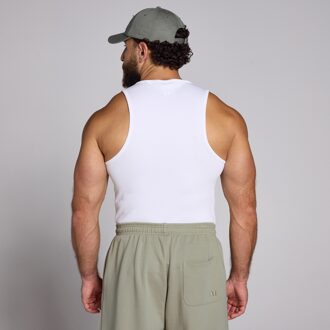 MYPROTEIN MP Men's Origin Ribbed Muscle Fit Tank - White - L Wit
