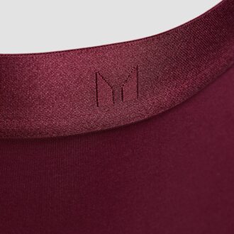 MYPROTEIN MP middelhoog bikinibroekje voor dames (verpakking met 3 stuks) - Donkerbessenrood - M