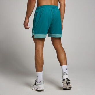 MYPROTEIN MP short met opdruk van pilaar en binnenbeenlengte van 13 cm voor heren  - Aquatisch blauwgroen  - XL