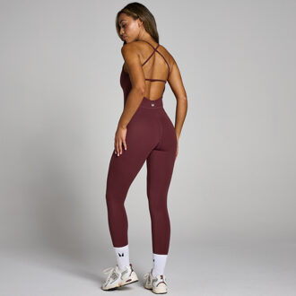 MYPROTEIN MP Tempo alles-in-een jumpsuit voor dames - Donkerbessenrood - XXL Paars