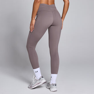 MYPROTEIN MP Tempo legging met geplooide voorzijde voor dames - Mokka - M Bruin
