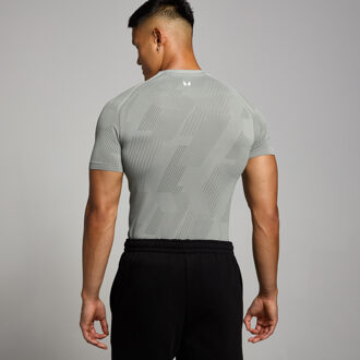 MYPROTEIN MP Tempo naadloos T-shirt met opdruk van pilaar voor heren - Stormgrijs - S