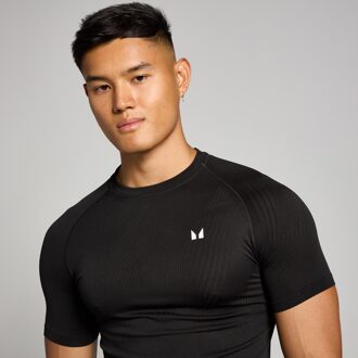 MYPROTEIN MP Tempo naadloos T-shirt met opdruk van pilaar voor heren - Zwart - XXL