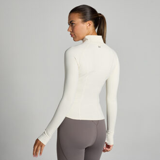 MYPROTEIN MP Tempo Ultra damesjack met gebogen zoom - Vanille - XL Crème