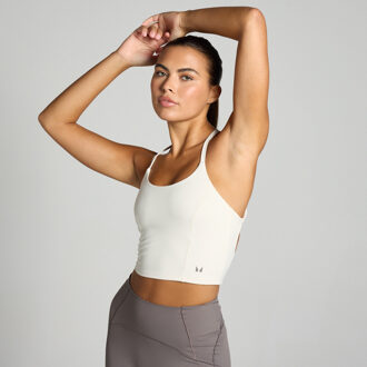 MYPROTEIN MP Tempo Ultra hemd met gekruiste rugbandjes voor dames - Vanille - XL Crème