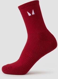 MYPROTEIN MP uniseks middelhoge sokken (verpakking met drie stuks) - Multipack bessenrood - UK 2-5