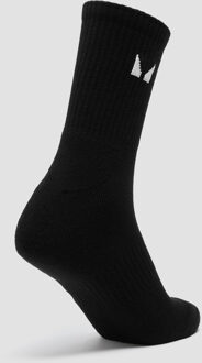 MYPROTEIN MP Unisex Crew Socks (1 Pack) - Black - UK 2-5 Zwart