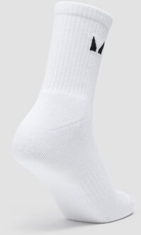 MYPROTEIN MP Unisex Crew Socks (1 Pack) - White - UK 12-14 Wit