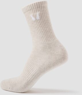 MYPROTEIN MP Unisex Crew Sokken (3 Pack) - Cacao/Babyblauw/Zand - UK 12-14 Bruin