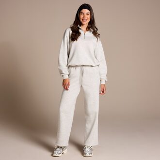 MYPROTEIN MP X Aleksandra joggingbroek met rechte pijpen - Gemêleerd lichtgrijs - S