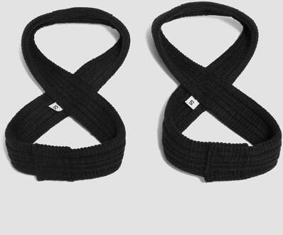 MYPROTEIN MYPRO 8-vormige hefbanden - Zwart - M (6'' - 7.5'')