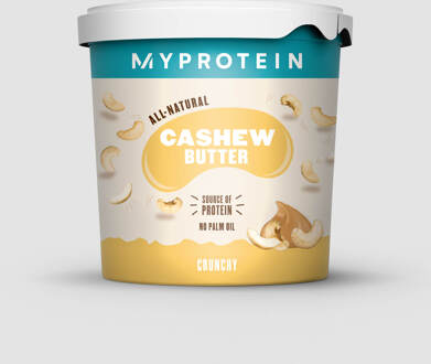 MYPROTEIN Natural Cashew Butter, Crunchy, Tub, 1kg - MyProtein