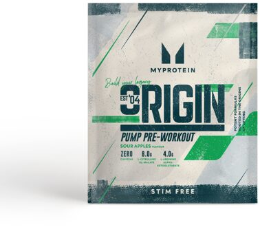 MYPROTEIN Origin Stim-Free Pre-Workout (proefverpakking) - 20g - Sour Apples