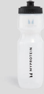 MYPROTEIN sportieve waterfles - Transparant/Zwart