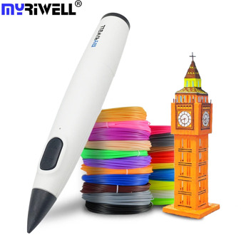 Myriwell 3D Pen DIY 3D Printer Low Temperature 3d Printing Pen Best for Kids With PCL Filament 1.75mm Christmas Birthday Gift