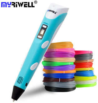 Myriwell 3D Pen LED Screen DIY 3D Printing Pen 100m ABS Filament Creative Toy Gift For Kids Design Drawing