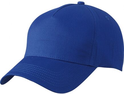 Myrtle Beach 10x stuks 5-panel baseball petjes /caps in de kleur kobalt blauw - Voordelige blauwe caps