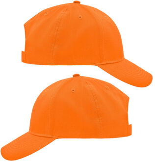 Myrtle Beach 2x stuks 6-panel oranje baseball caps/petjes - Holland supporters - Koningsdag