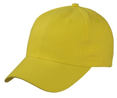 Myrtle Beach 6 panel baseball cap geel