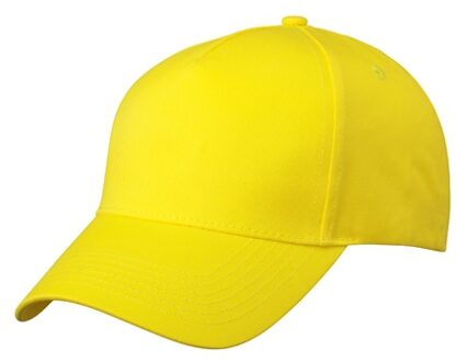 Myrtle Beach Baseball pet/cap - 10x stuks - geel - volwassenen - Voordelige caps - katoen