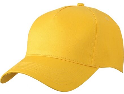 Myrtle Beach Baseball pet/cap - 2x stuks - okergeel - volwassenen - Voordelige caps - katoen