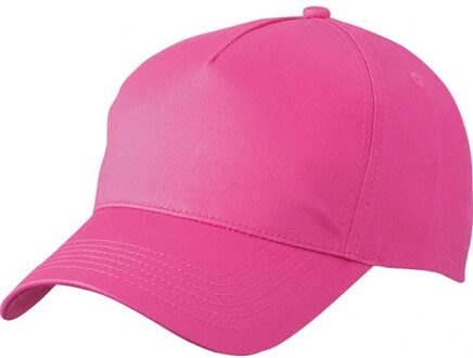 Myrtle Beach Baseball pet/cap 5 panels - 3x stuks - roze - volwassenen - Voordelige caps - katoen