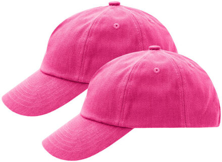 Myrtle Beach baseballcap voor volwassenen - 2x - Petjes - Fuchsia roze