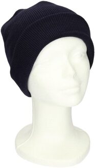 Myrtle Beach Basic winter muts navy blauw voor meisjes